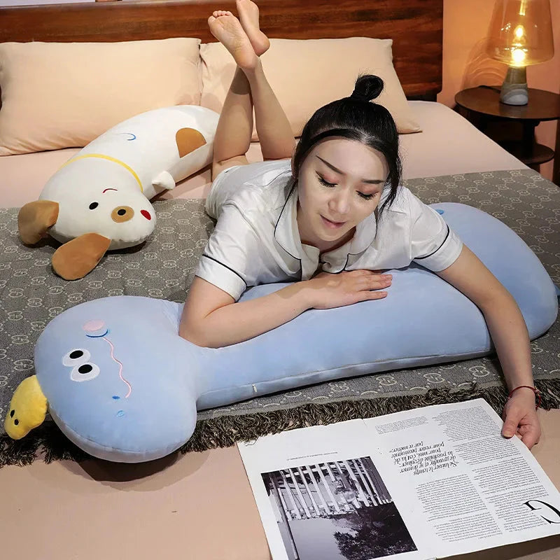 Adorable Long Dino Dog Crocodile Giraffe Plush Pillow - Perfect for Snuggles!
