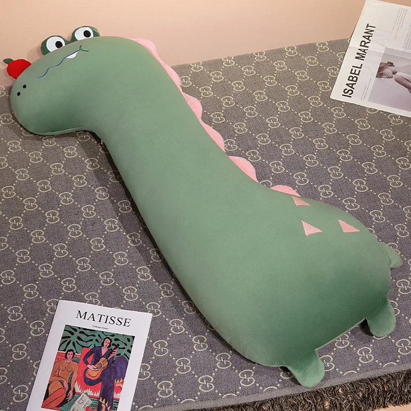 Adorable Long Dino Dog Crocodile Giraffe Plush Pillow - Perfect for Snuggles!