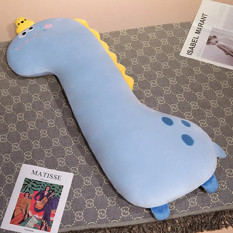 Adorable Long Dino Dog Crocodile Giraffe Plush Pillow - Perfect for Snuggles!