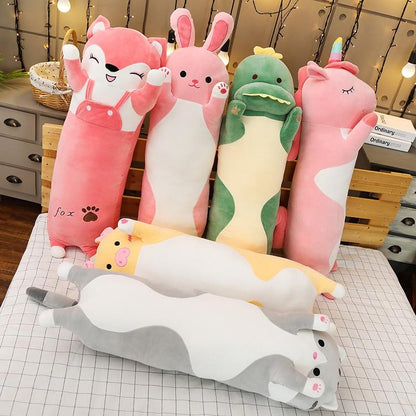 Cuddle Up with Our Adorable Long Snuggle Buddies Plushie Collection!