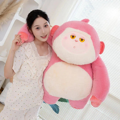 Adorable Lulu & Nunu Chunky Gorilla Stuffed Animals