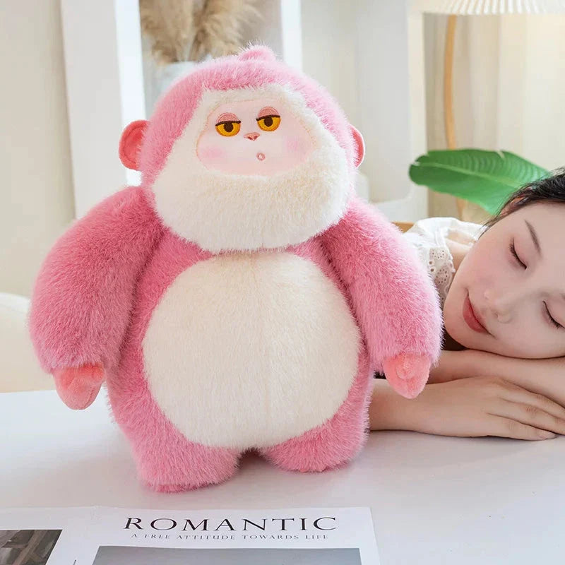Adorable Lulu & Nunu Chunky Gorilla Stuffed Animals