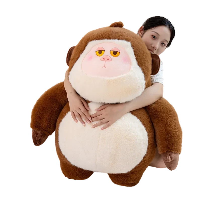 Adorable Lulu & Nunu Chunky Gorilla Stuffed Animals
