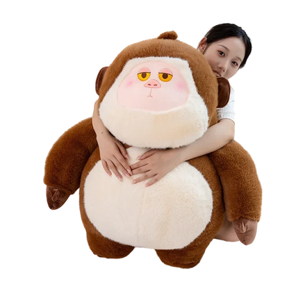 Adorable Lulu & Nunu Chunky Gorilla Stuffed Animals