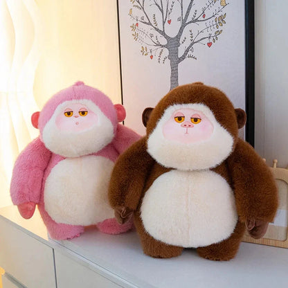 Adorable Lulu & Nunu Chunky Gorilla Stuffed Animals