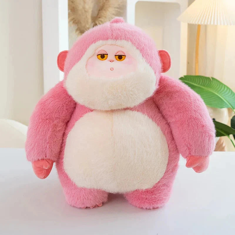 Adorable Lulu & Nunu Chunky Gorilla Stuffed Animals
