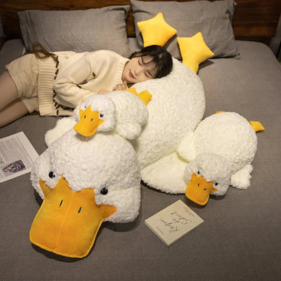 Cuddle Up with Molly, the Adorable Giant Fluffy White Duck Plushie!