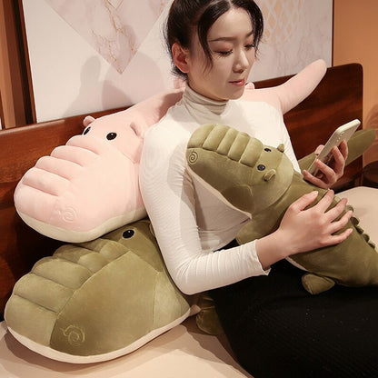 Snuggle Up with Odin & Narla: Adorable Soft Crocodile Plushies!
