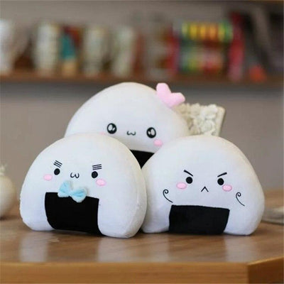 Adorable Onigiri Rice Ball Plushies - Your Japanese Snack Team!