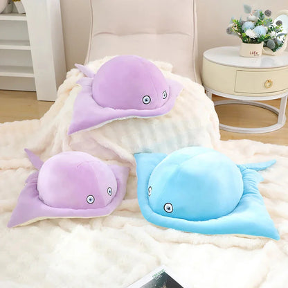 Adorable Pastel Purple and Blue Stingray Plush Toys