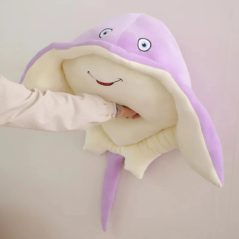 Adorable Pastel Purple & Blue Stingray Plush Toys