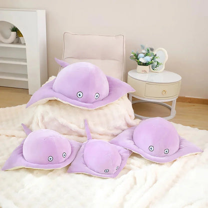 Adorable Pastel Purple and Blue Stingray Plush Toys