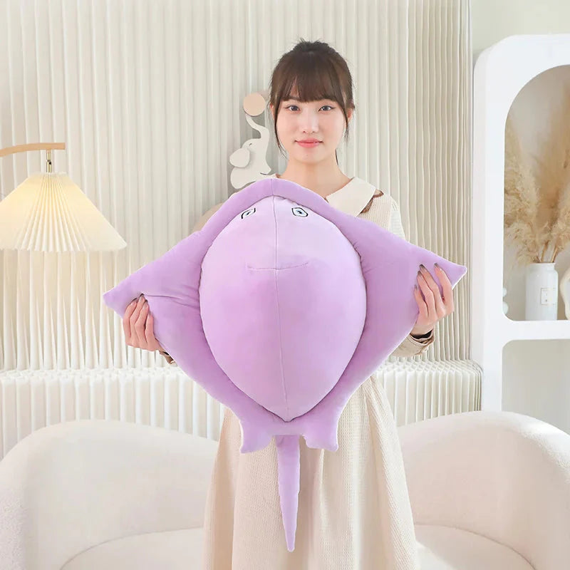 Adorable Pastel Purple and Blue Stingray Plush Toys