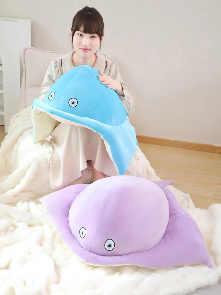 Adorable Pastel Purple & Blue Stingray Plush Toys