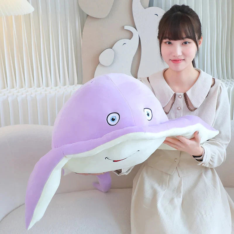 Adorable Pastel Purple and Blue Stingray Plush Toys