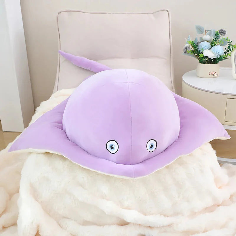 Adorable Pastel Purple & Blue Stingray Plush Toys