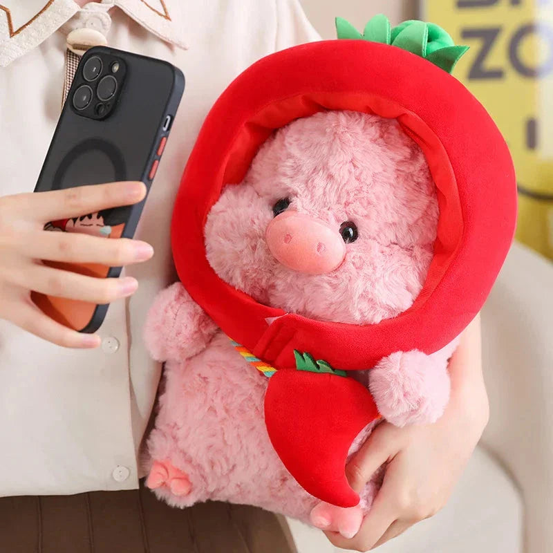 Adorable Piggy Vegetable Cosplay Plushie
