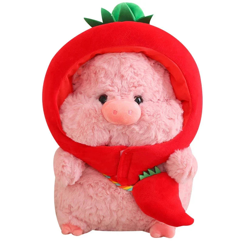 Adorable Piggy Vegetable Cosplay Plushie