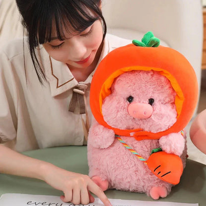 Adorable Piggy Vegetable Cosplay Plushie