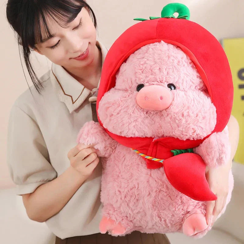 Adorable Piggy Vegetable Cosplay Plushie