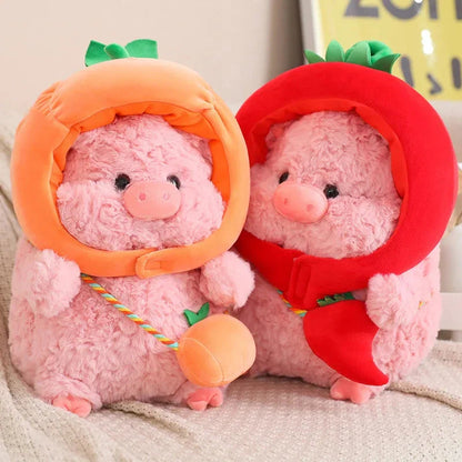 Adorable Piggy Vegetable Cosplay Plushie