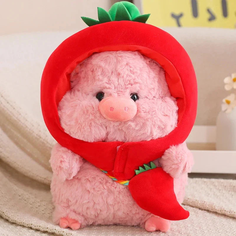 Adorable Piggy Vegetable Cosplay Plushie
