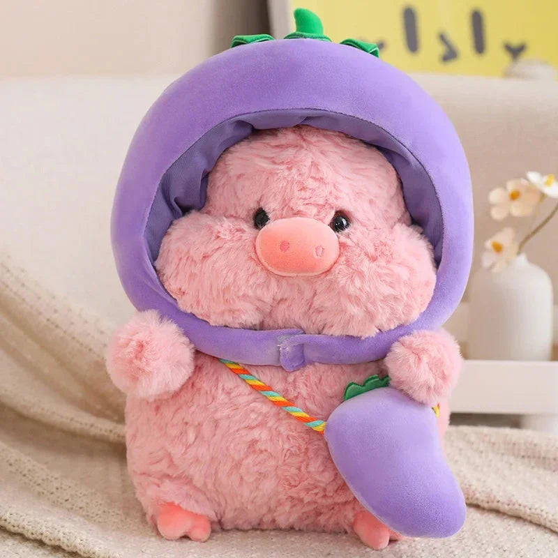 Adorable Piggy Vegetable Cosplay Plushie