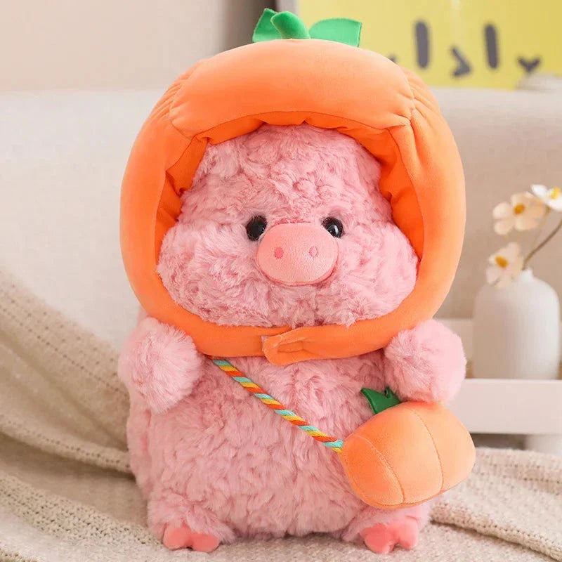 Adorable Piggy Vegetable Cosplay Plushie