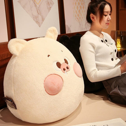 Adorable Perky Pig Ball Plush Toy