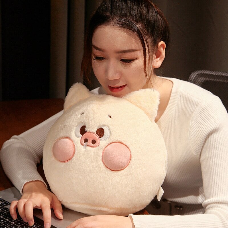 Adorable Perky Pig Ball Plush Toy