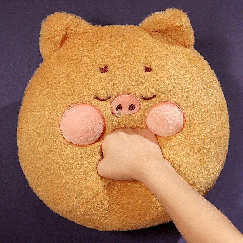 Adorable Perky Pig Ball Plush Toy