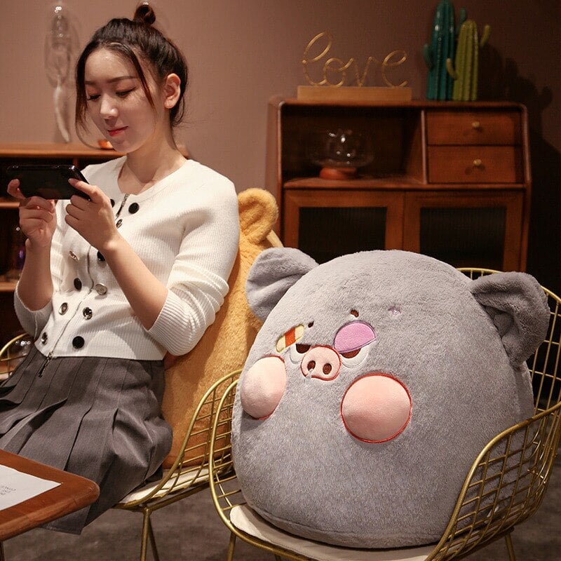 Adorable Perky Pig Ball Plush Toy