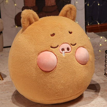 Adorable Perky Pig Ball Plush Toy