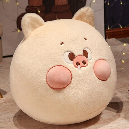 Adorable Perky Pig Ball Plush Toy