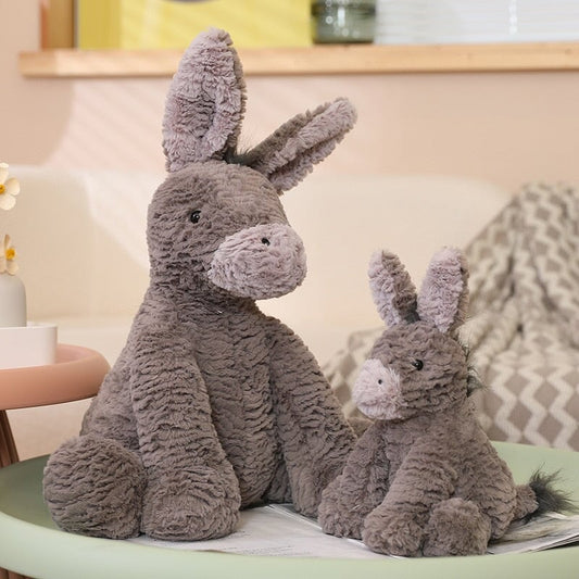 Cuddly Pixie the Fluffy Donkey Plush Toy