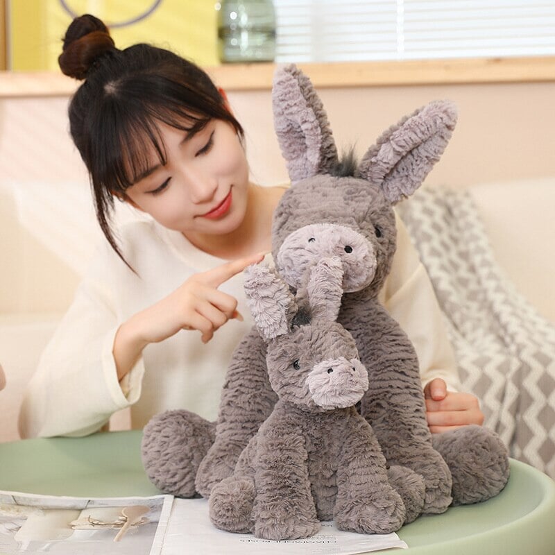 Cuddly Pixie the Fluffy Donkey Plush Toy