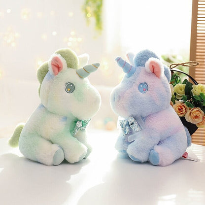 Magical Rainbow Galaxy Unicorn Plushie Set