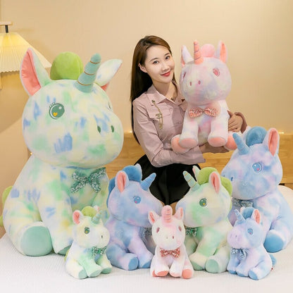 Magical Rainbow Galaxy Unicorn Plushie Set