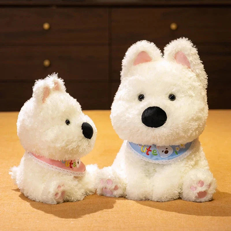 Adorable Skye & Bluey West Highland Terrier Plush Toy