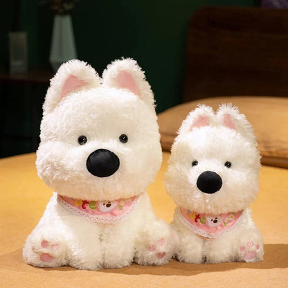 Adorable Skye & Bluey West Highland Terrier Plush Toy