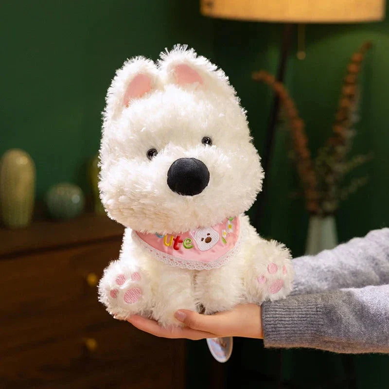 Adorable Skye & Bluey West Highland Terrier Plush Toy