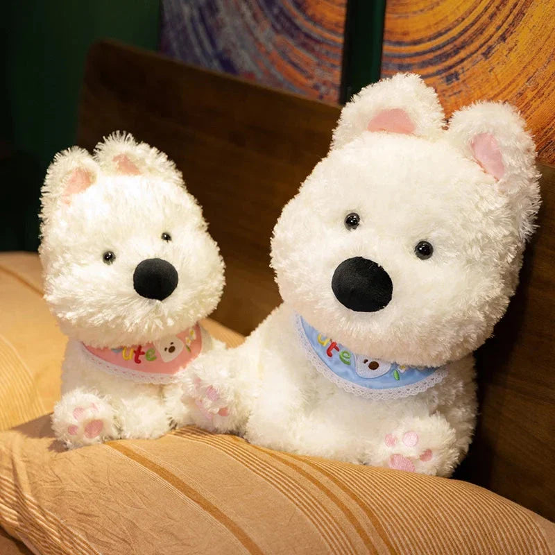 Adorable Skye & Bluey West Highland Terrier Plush Toy