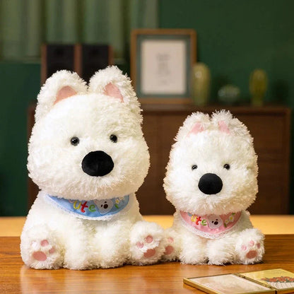 Adorable Skye & Bluey West Highland Terrier Plush Toy