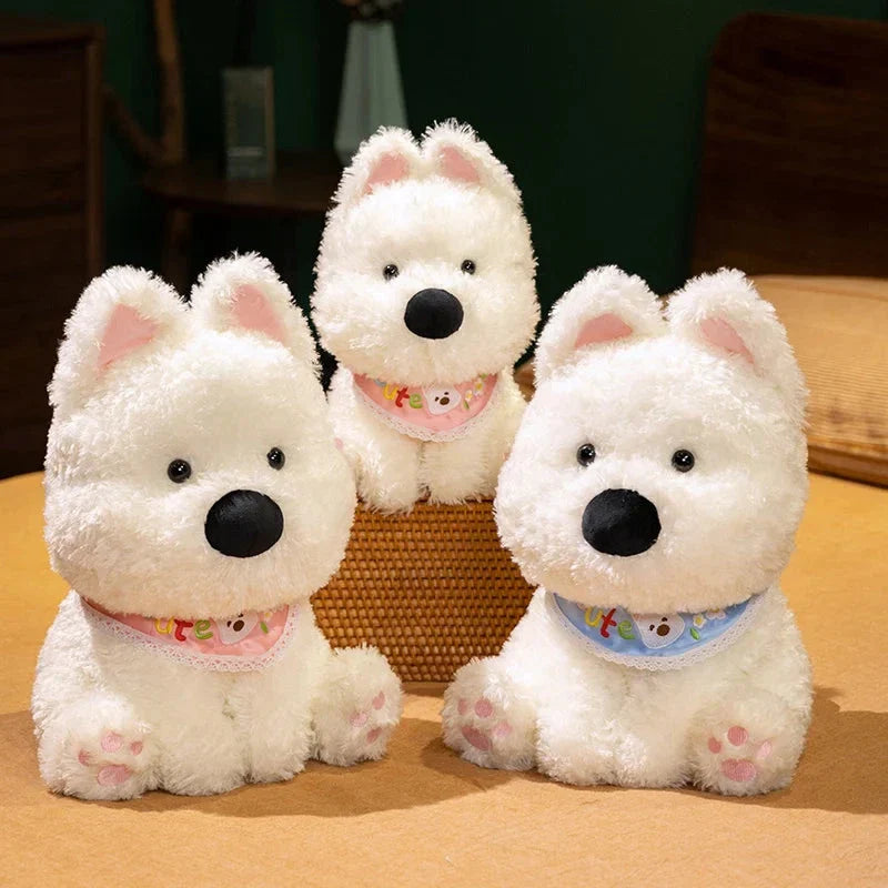 Adorable Skye & Bluey West Highland Terrier Plush Toy