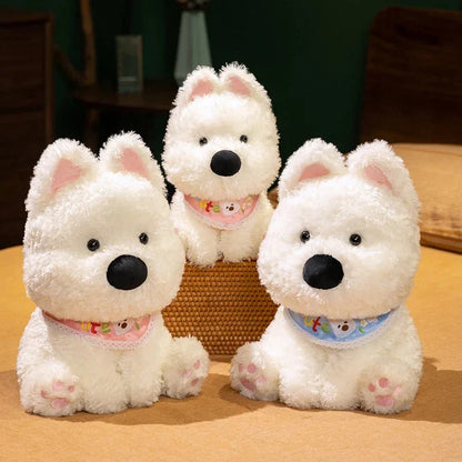 Adorable Skye & Bluey West Highland Terrier Plush Toy
