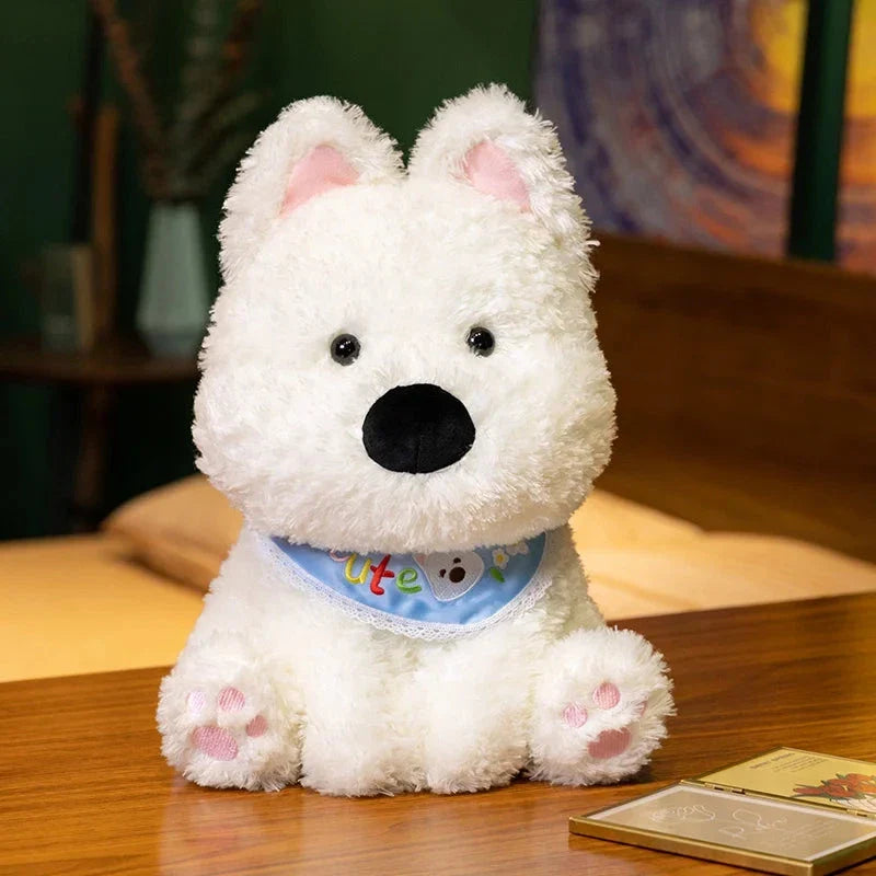 Adorable Skye & Bluey West Highland Terrier Plush Toy