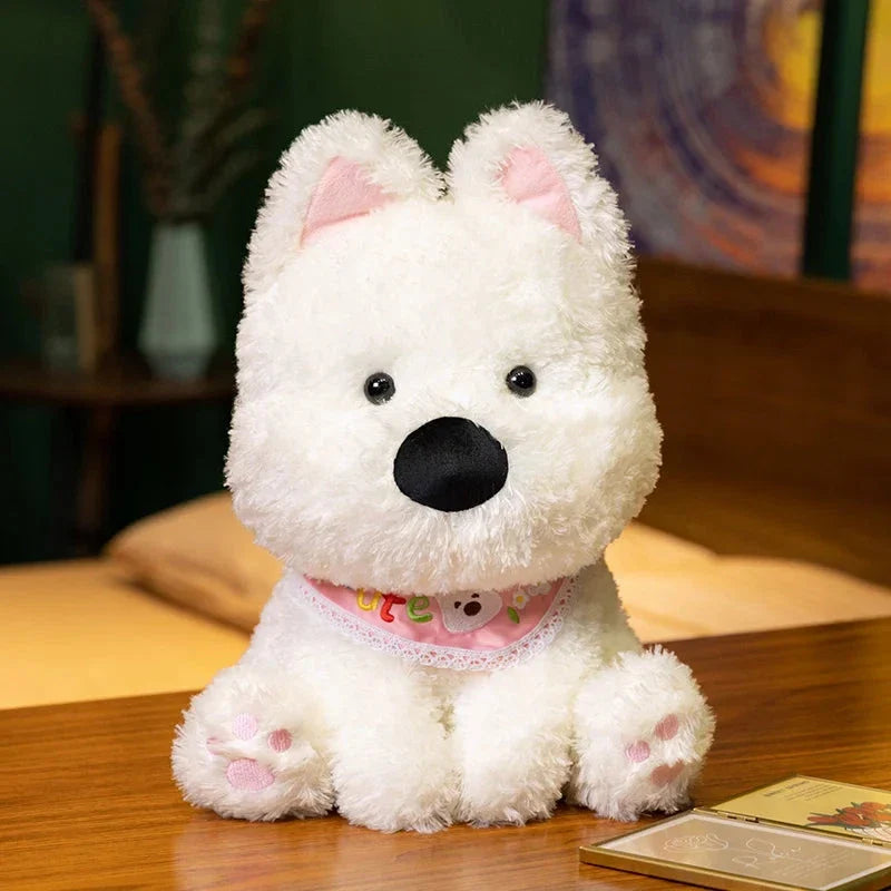Adorable Skye & Bluey West Highland Terrier Plush Toy