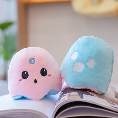 Adorable Small Reversible Ghost Plushies - Perfect for Spooky Snuggles!