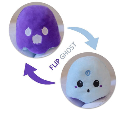 Adorable Small Reversible Ghost Plushies - Perfect for Spooky Snuggles!