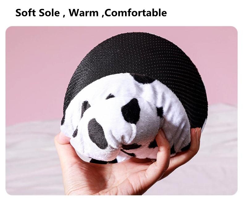 Cozy Cow Print Plush Slippers for Ultimate Comfort